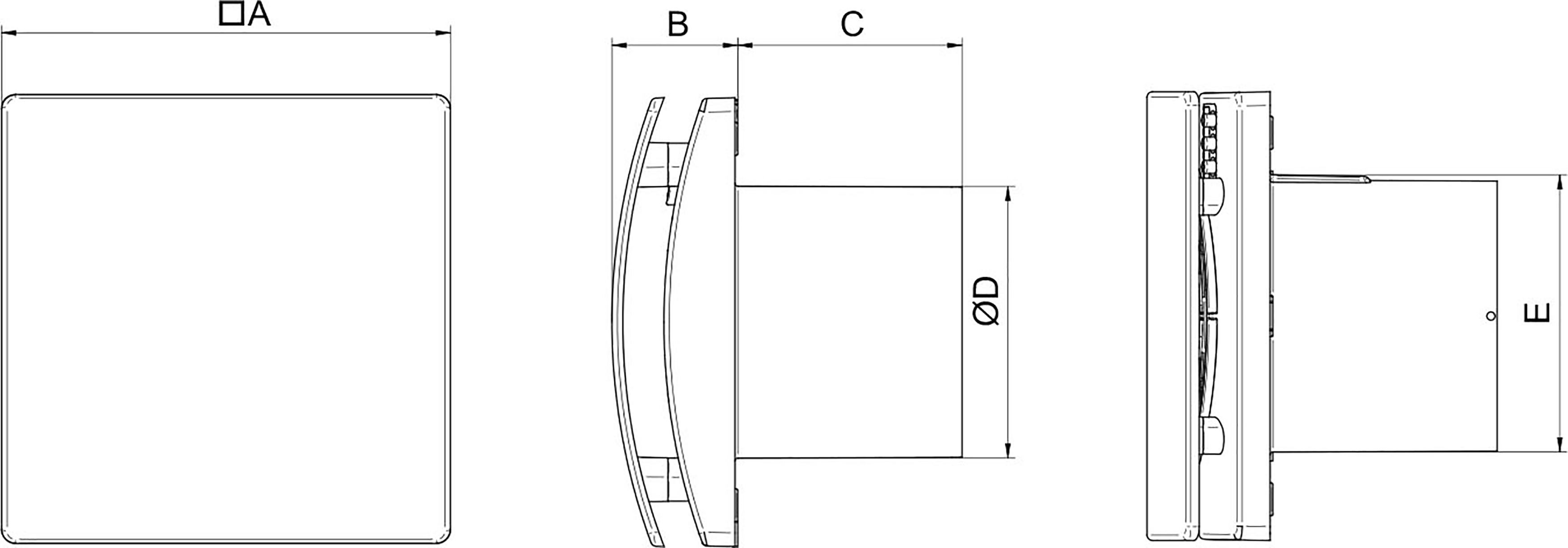 Images Dimensions - BF 100MX - systemair