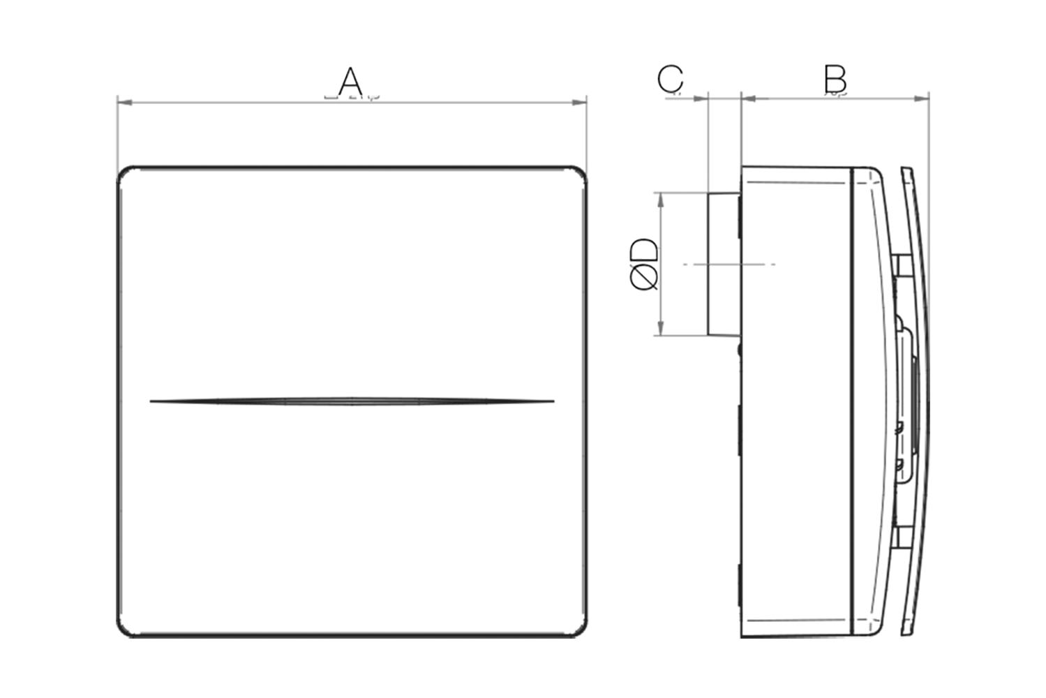 Images Dimensions - BF 100HTX - systemair