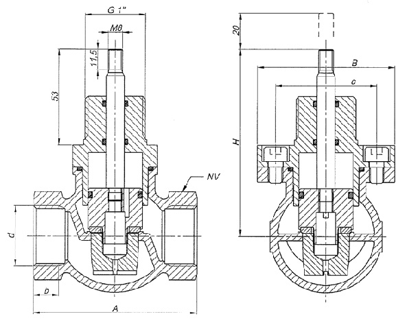 Images Dimensions - BTV 50-39 2-way valve - systemair