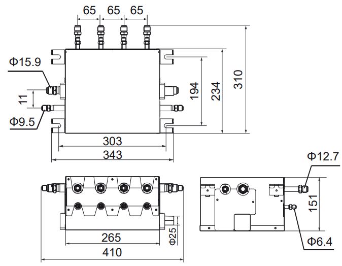 Images Dimensions - SYSVRF BRANCH 04 MINI - systemair