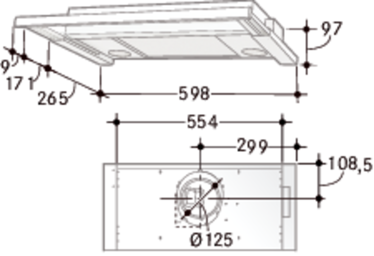 Images Dimensions - 392-14 EC Slimline White - systemair