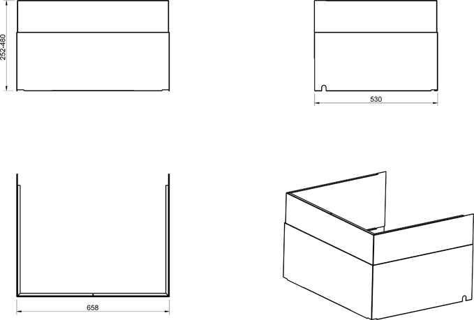 Images Dimensions - Duct Cover VTC 200 - systemair