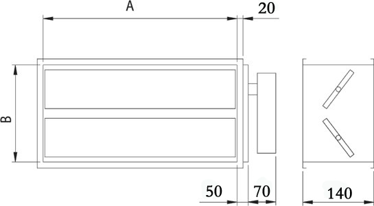 Images Dimensions - EFD 80-40 4800 cl.3+LF24 - systemair