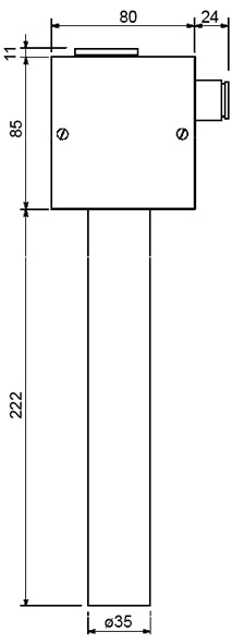 Images Dimensions - HMH Tube Humidistat IP 54 - systemair