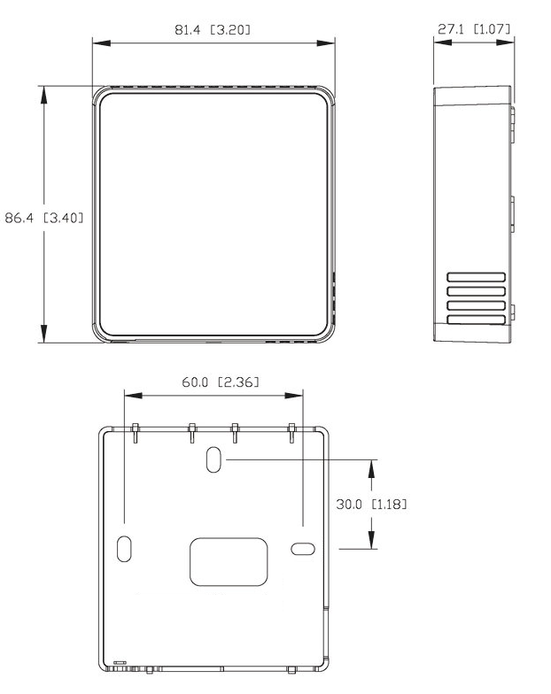 Images Dimensions - Housing for measuring point - systemair