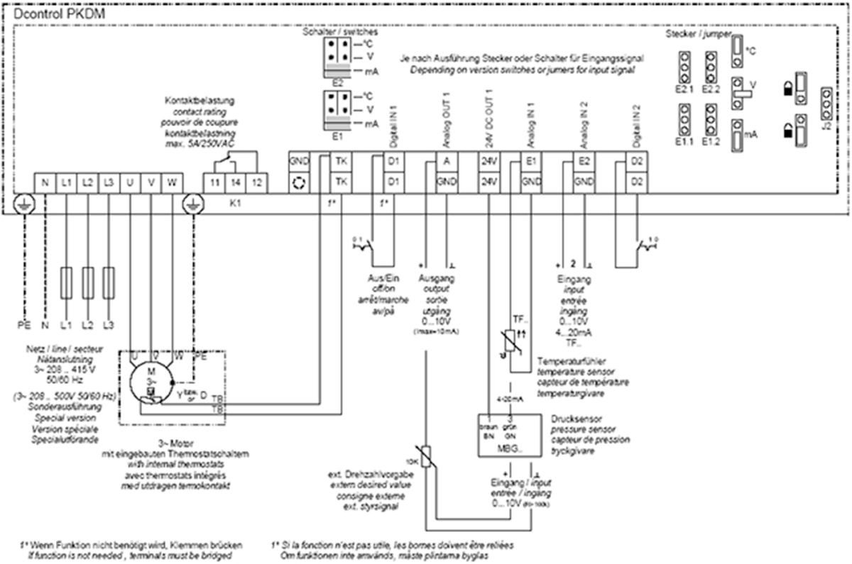 Images Wiring - PKDM12 Stepless speedcontrol - systemair