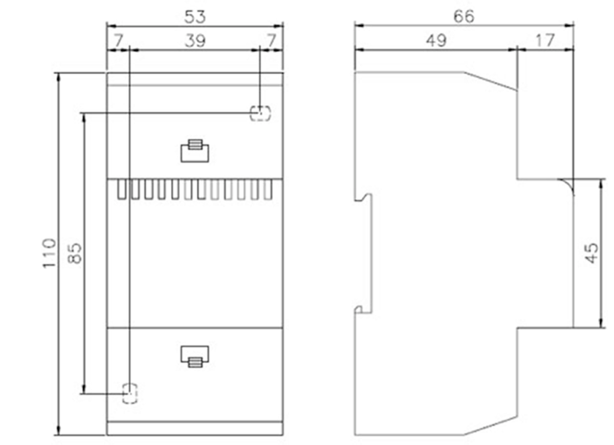 Images Dimensions - Transformator 24V/PSS20 - systemair