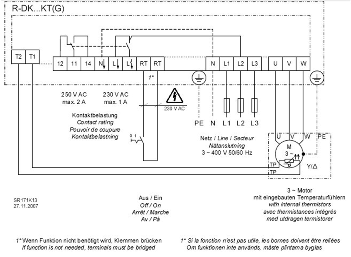 Images Wiring - R-DK4 KT Auto-transformateur - systemair