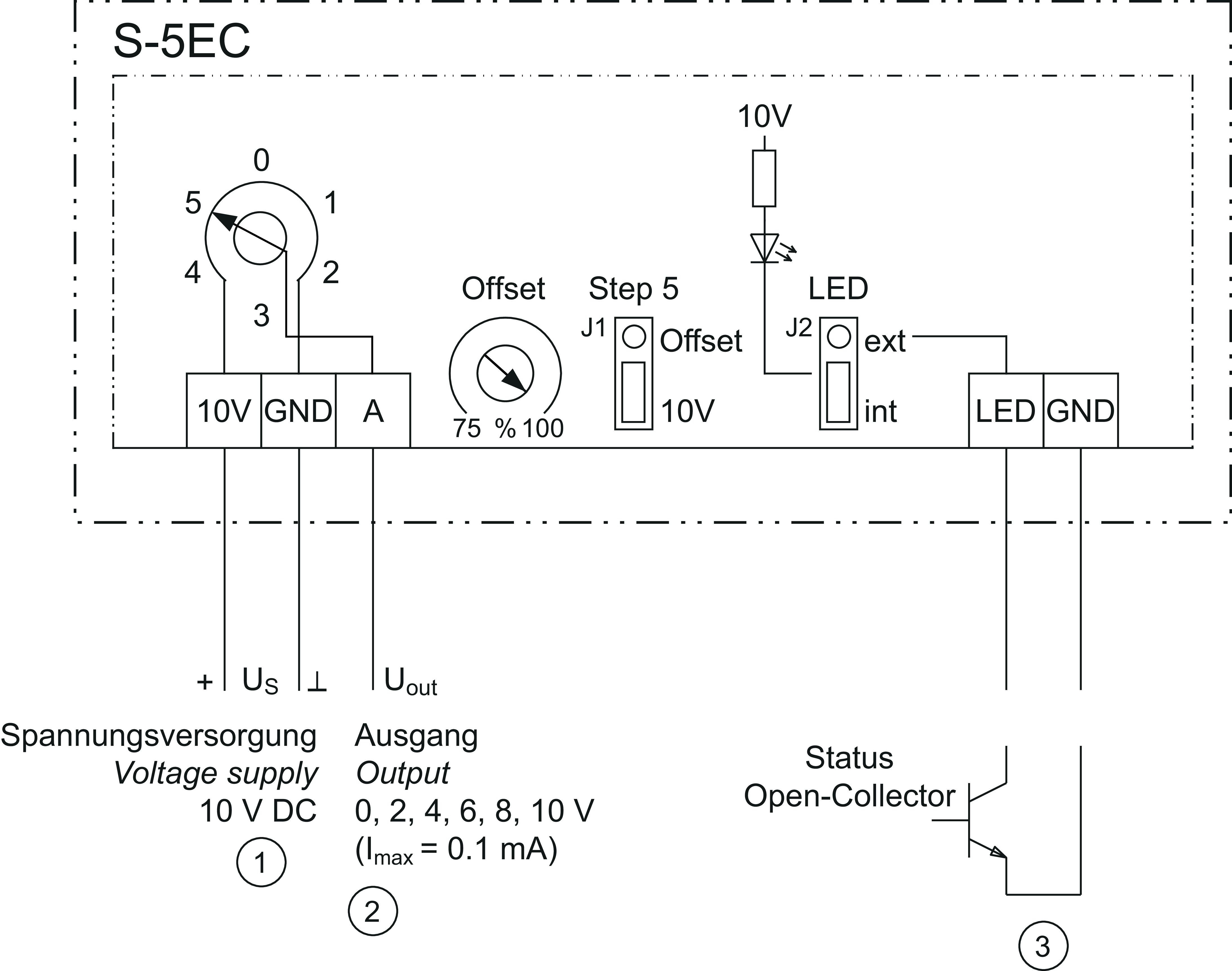 Images Wiring - Step switch S-5EC, 0-10V - systemair