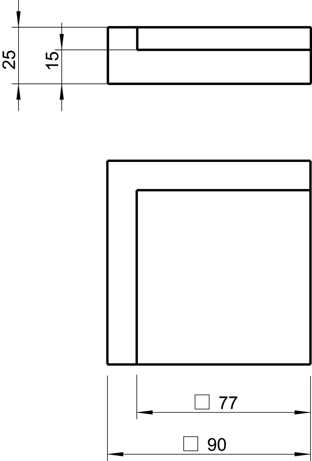 Images Dimensions - SD-MUB Vibration pad set - systemair