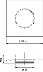 Images Dimensions - STG Bottenplåt 200 TG 400-800 - systemair