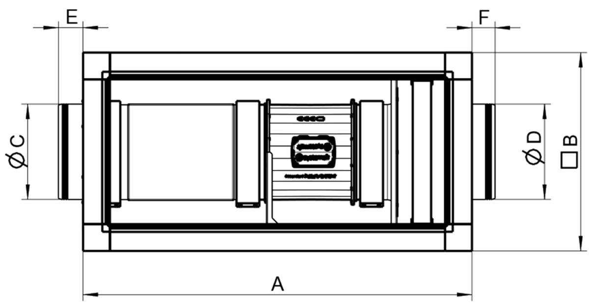 Images Dimensions - SUE 250EC 9kW - systemair