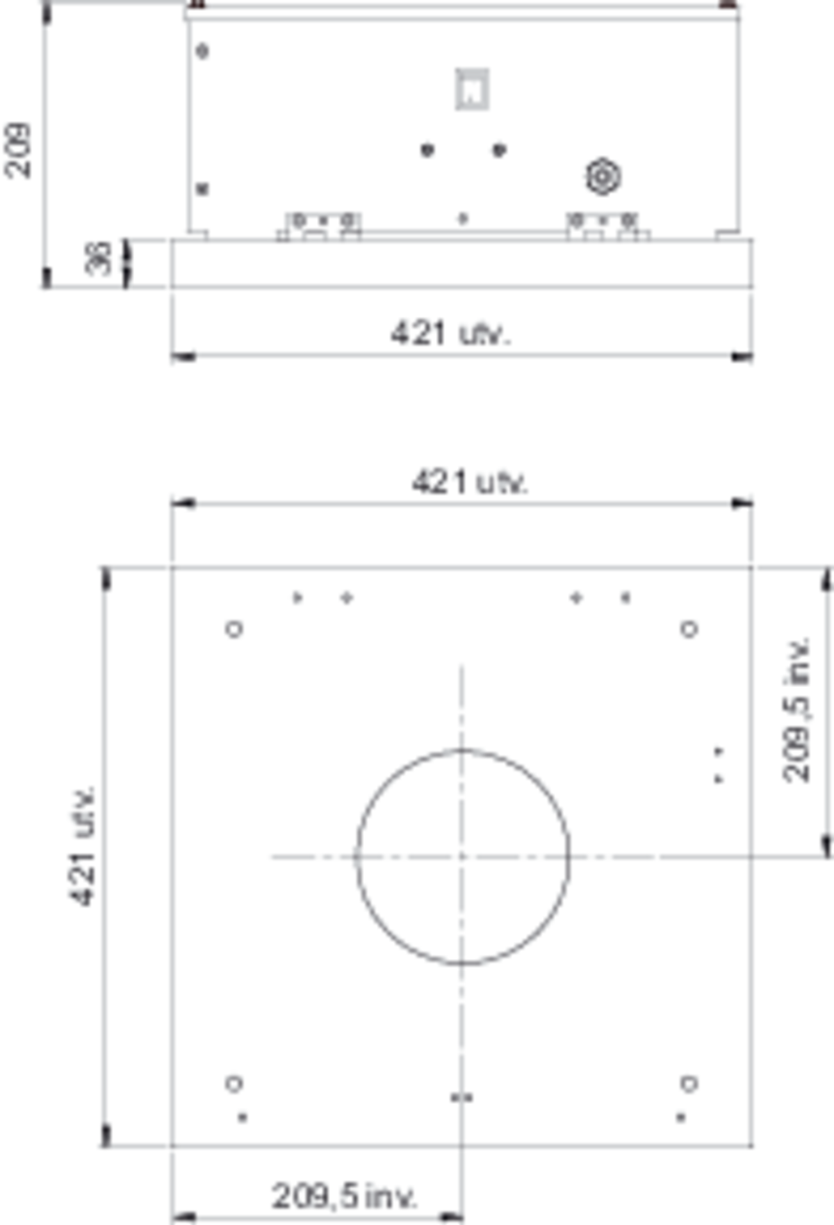 Images Dimensions - TFE 220 M Dachventilator - systemair