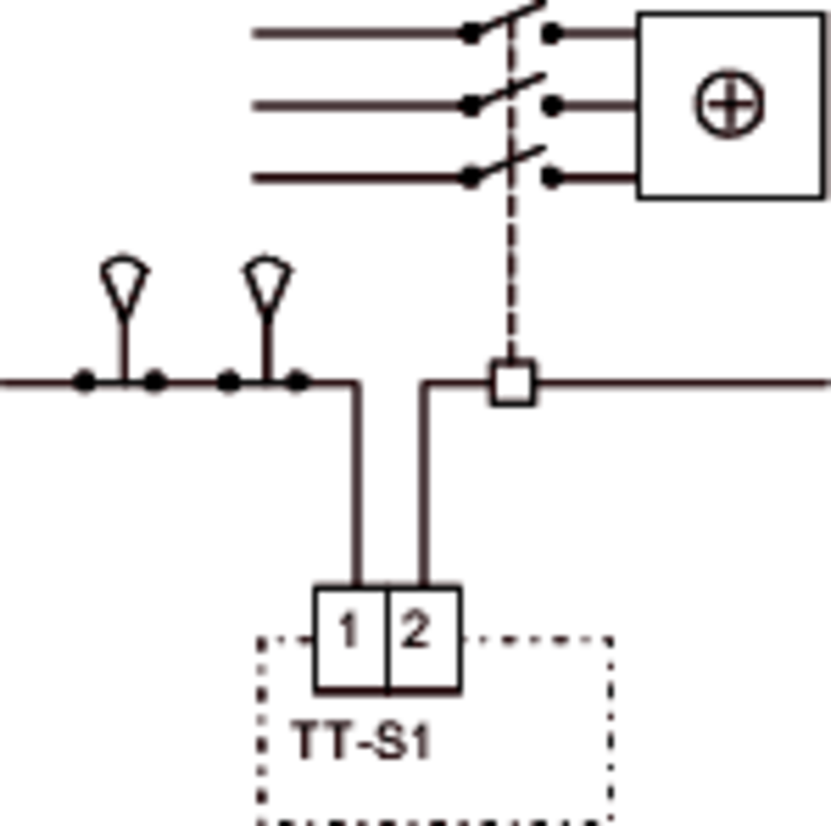 Images Wiring - TT-S1(TT-SLAV) exp. module - systemair