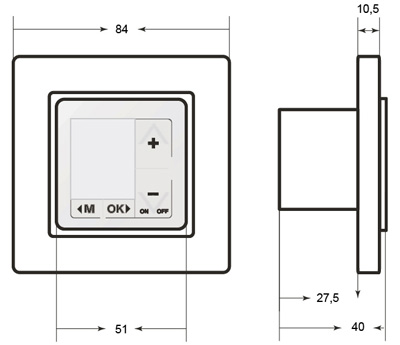 Images Dimensions - Седмичен продраматор 7592 H - systemair