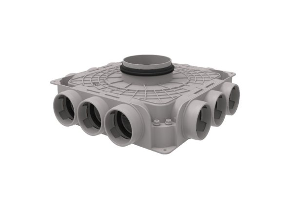 Tube F distributor box - Тръба гъвкава - Пластмасов въздуховод - Въздуховоди - Жилищни вентилационни системи - systemair